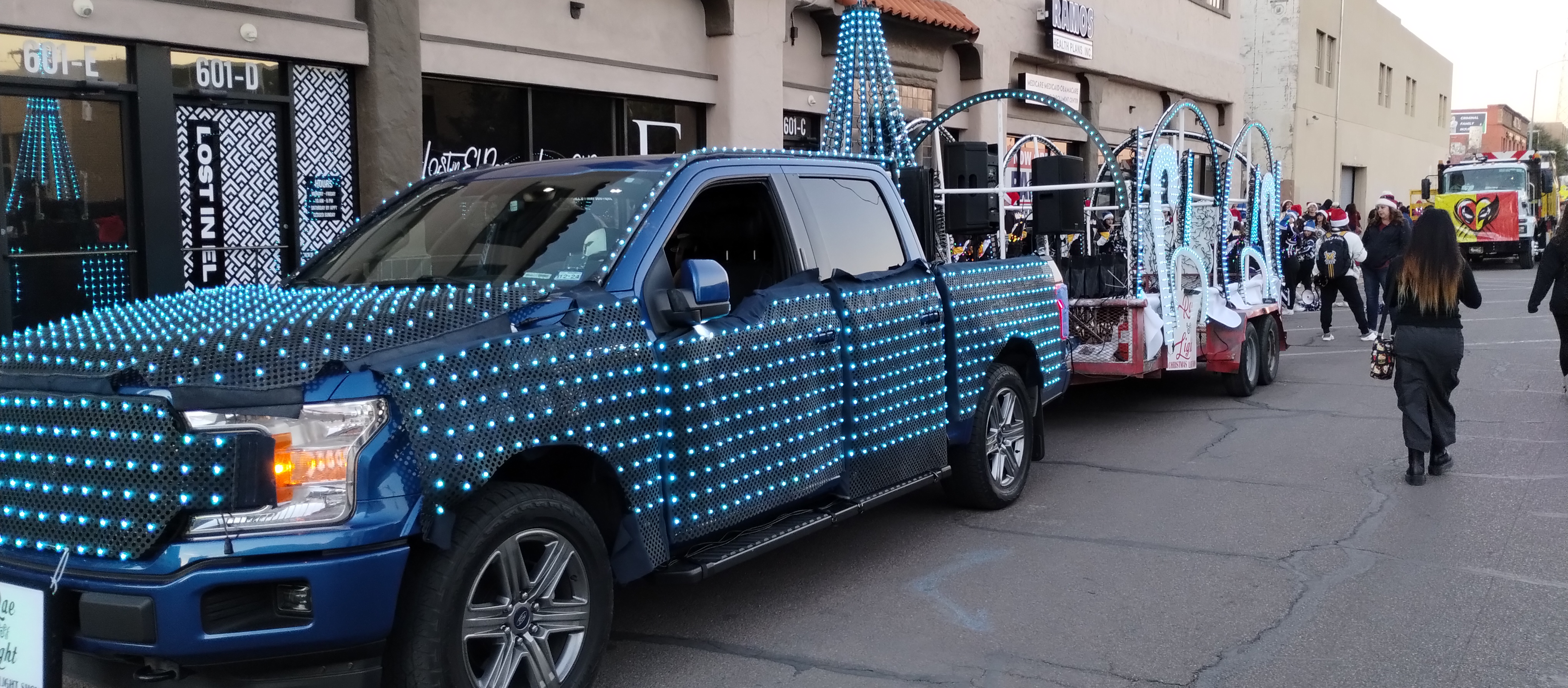 Staging for El Paso Parade of Lights 2024