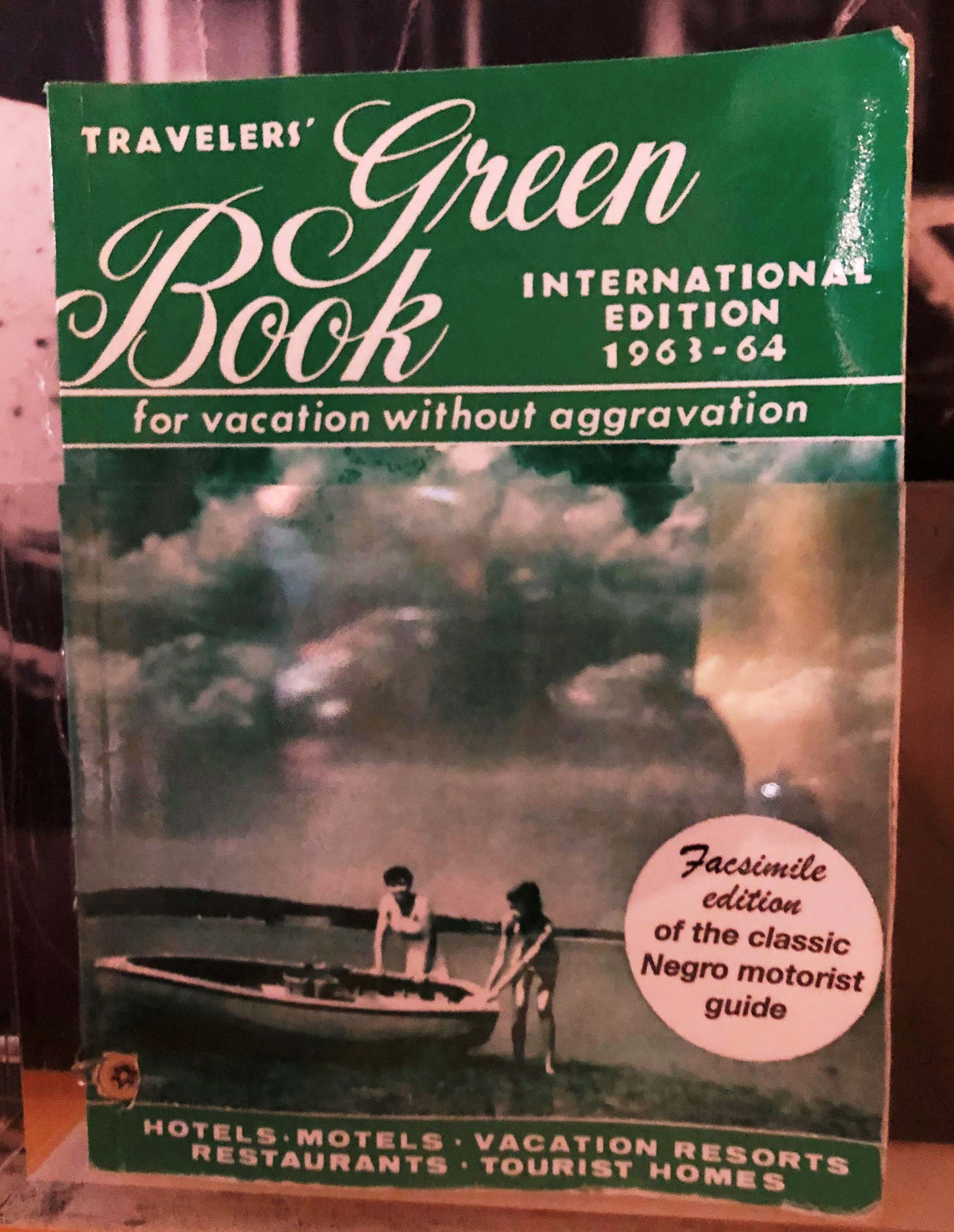 Last published edition of The Green Book (1963-1964), here one specimen at display in National Civil Rights Museum, Memphis, Tennessee