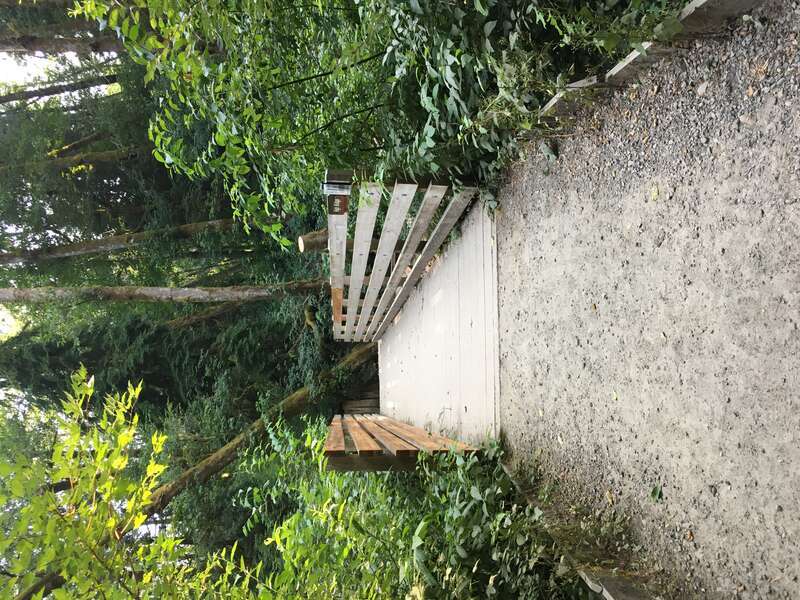 High Bridge in Tryon Creek State Natural Area in Multnomah County, Oregon on August 8, 2017