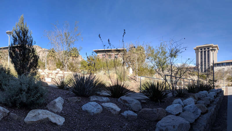 A portion of the campus of the University of Texas at El Paso (UTEP).