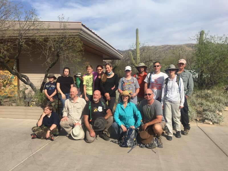 Arizona Trails Association volunteers survey saguaros
Volunteers from Arizona Trails Association surveyed saguaros on Plot 75M for the Centennial Saguaro Survey program.
Keywords: saguaro; saguaro national park; centennial saguaro survey; find your