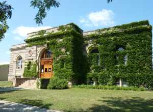 Mankato Public Library and Reading Room, now the Carnegie Art Center, Mankato, Minnesota, USA.