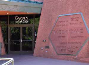 A side door to the Garden of the Gods Visitor Center in Colorado Springs, Colorado, United States.