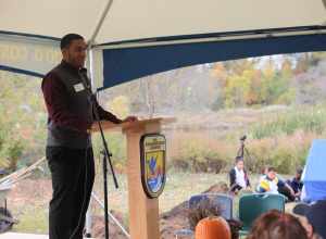 Michael Bruno, a graduate of Common Ground High School speaks about the influence the partnerships in New Haven have had on him.