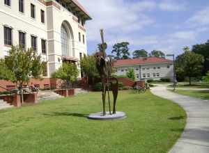 Sculpture behind Odum Library, Valdosta State University, Valdosta, Lowndes County, Georga