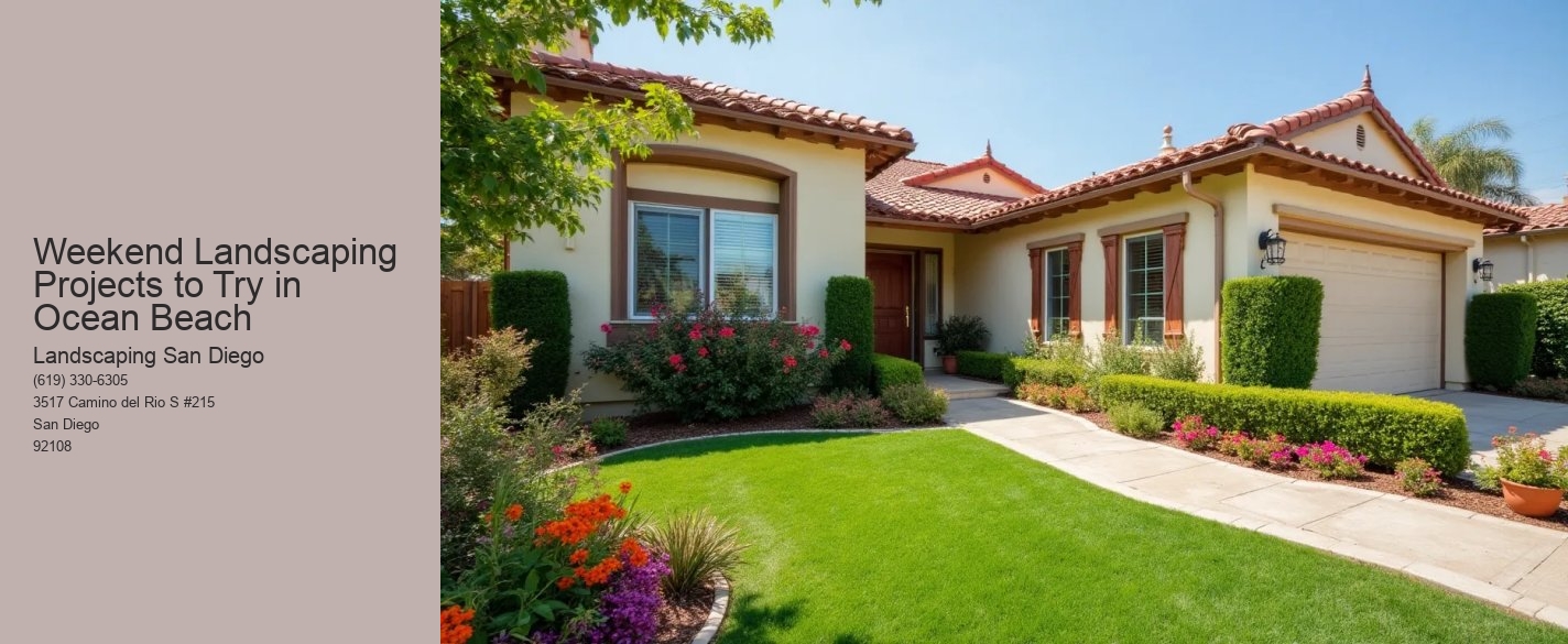 Weekend Landscaping Projects to Try in Ocean Beach