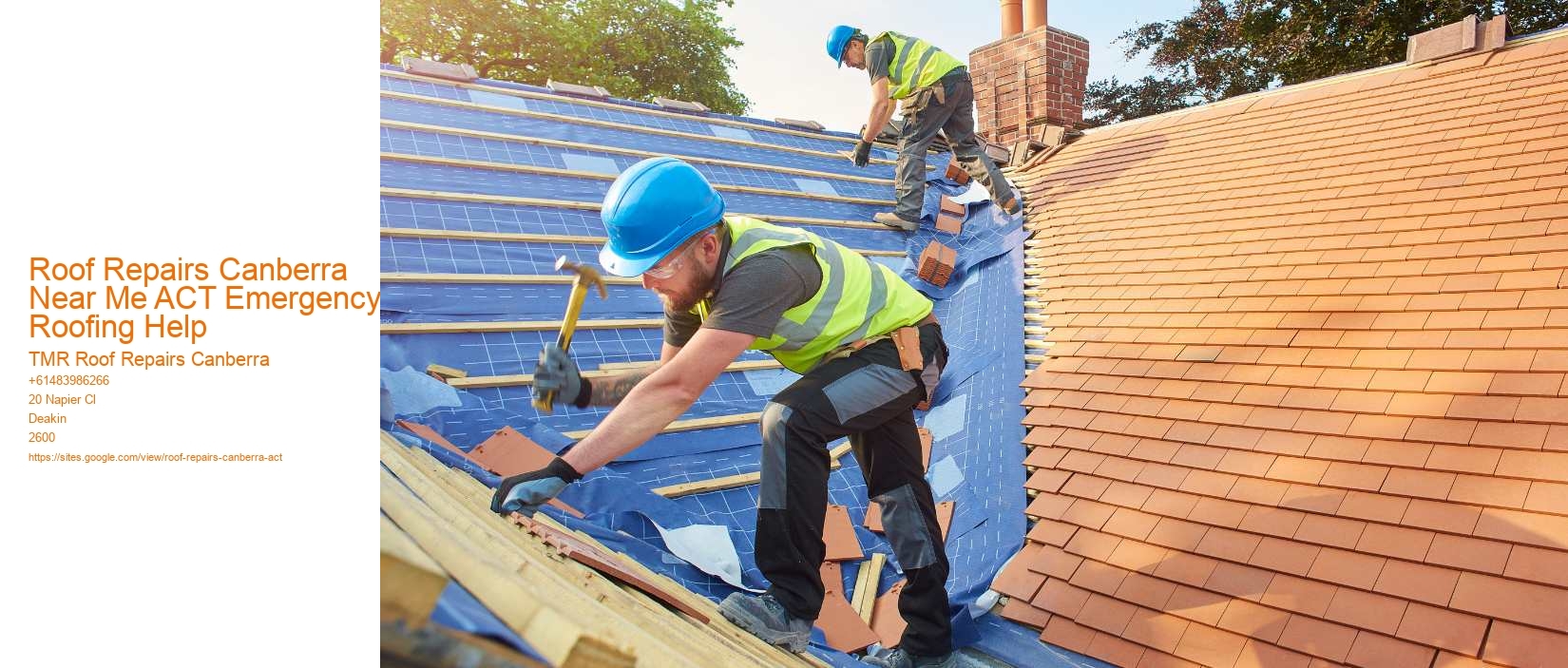 Roof Repairs Canberra Near Me ACT Emergency Roofing Help