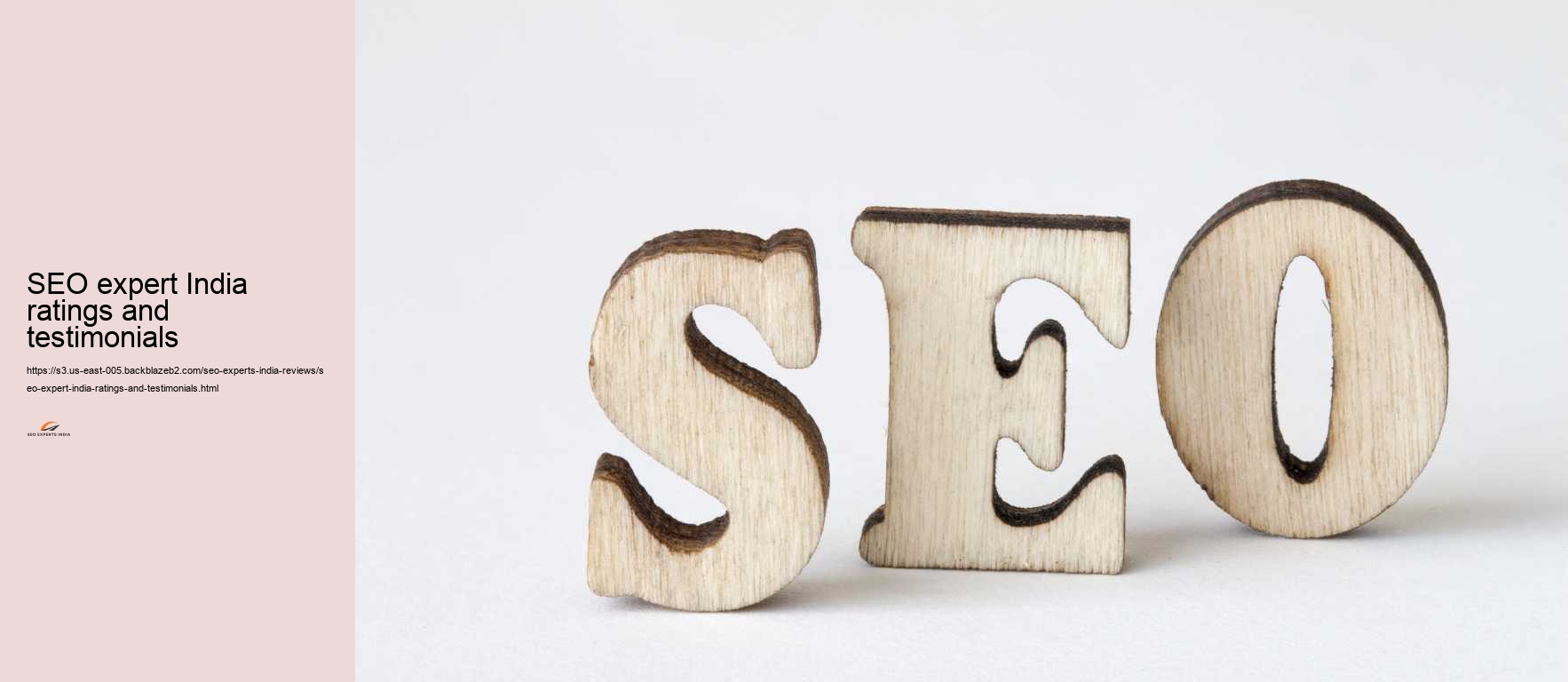 SEO expert India ratings and testimonials