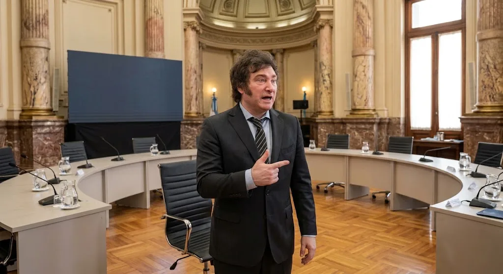Milei ironizó sobre Moyano y lo llamó "experto en paros"