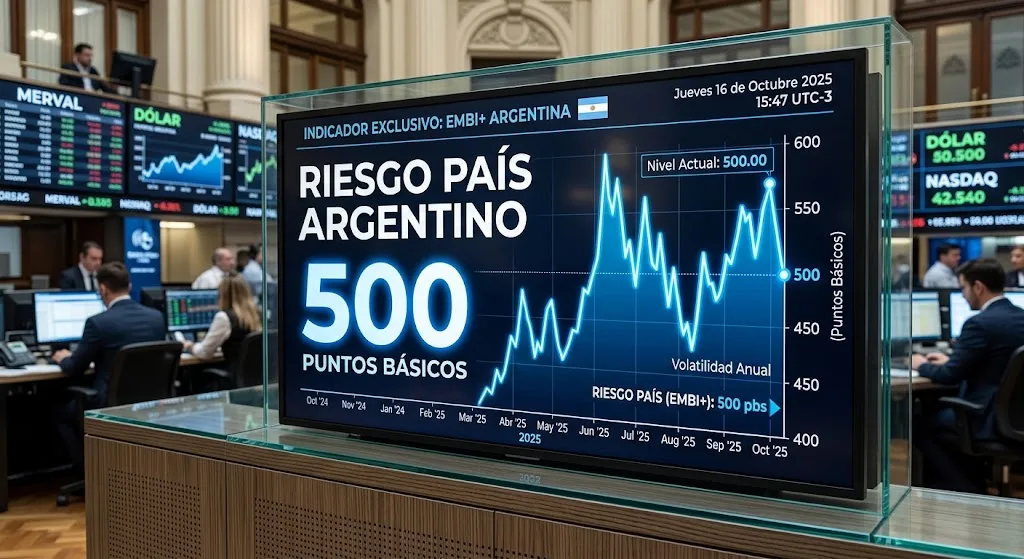 El riesgo país sigue sobre 500 puntos y los bonos argentinos no reaccionan al clima global