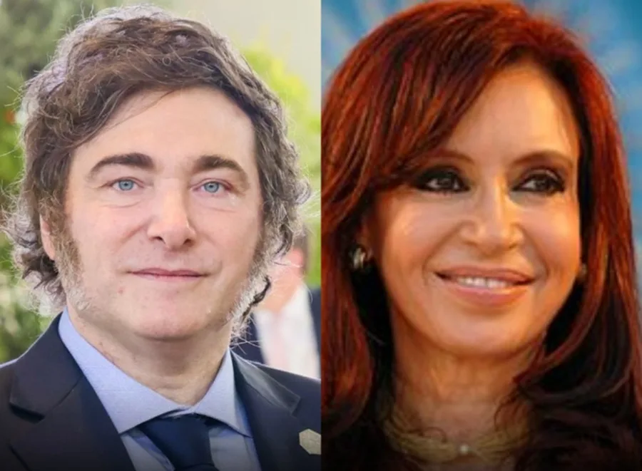 Milei lidera imagen positiva por escaso margen sobre Cristina Kirchner, según encuesta