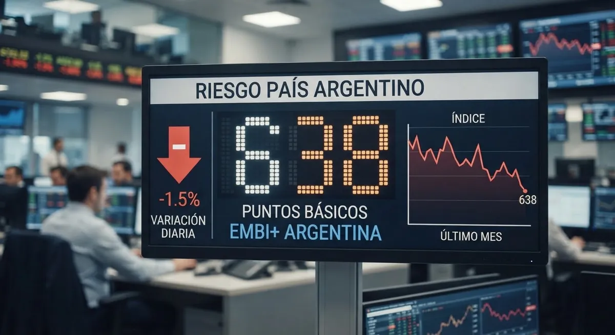 El riesgo país de Argentina cerró en 636 puntos básicos al 1 de octubre