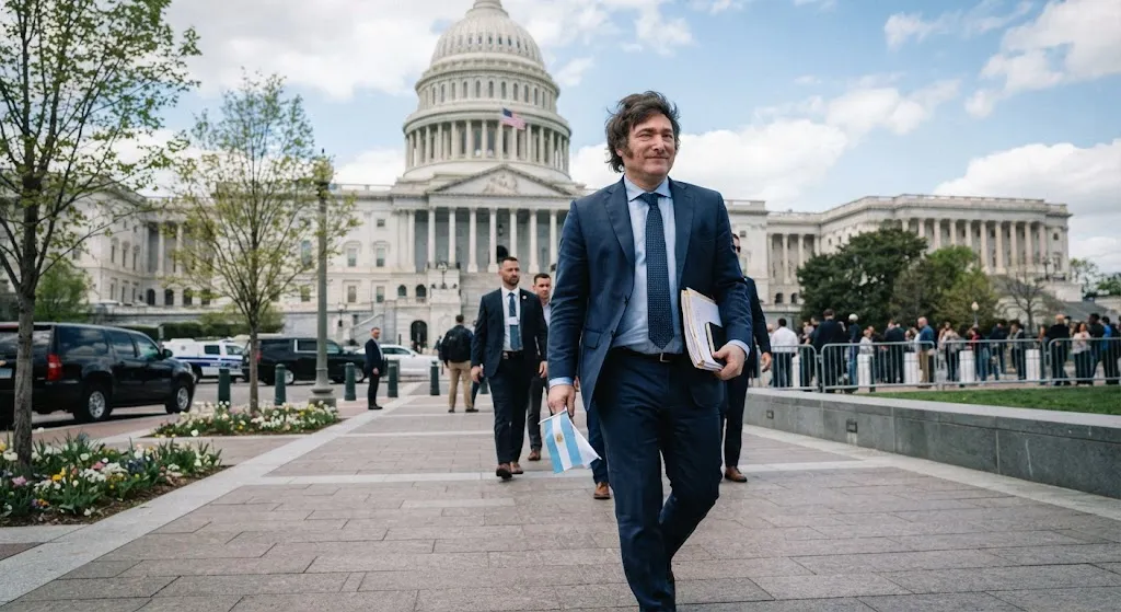 Milei llega a Washington para ratificar su apoyo a Trump y a Flávio Bolsonaro