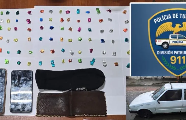 Policía decomisa cocaína en operativo en calle Wilde y Diagonal Norte