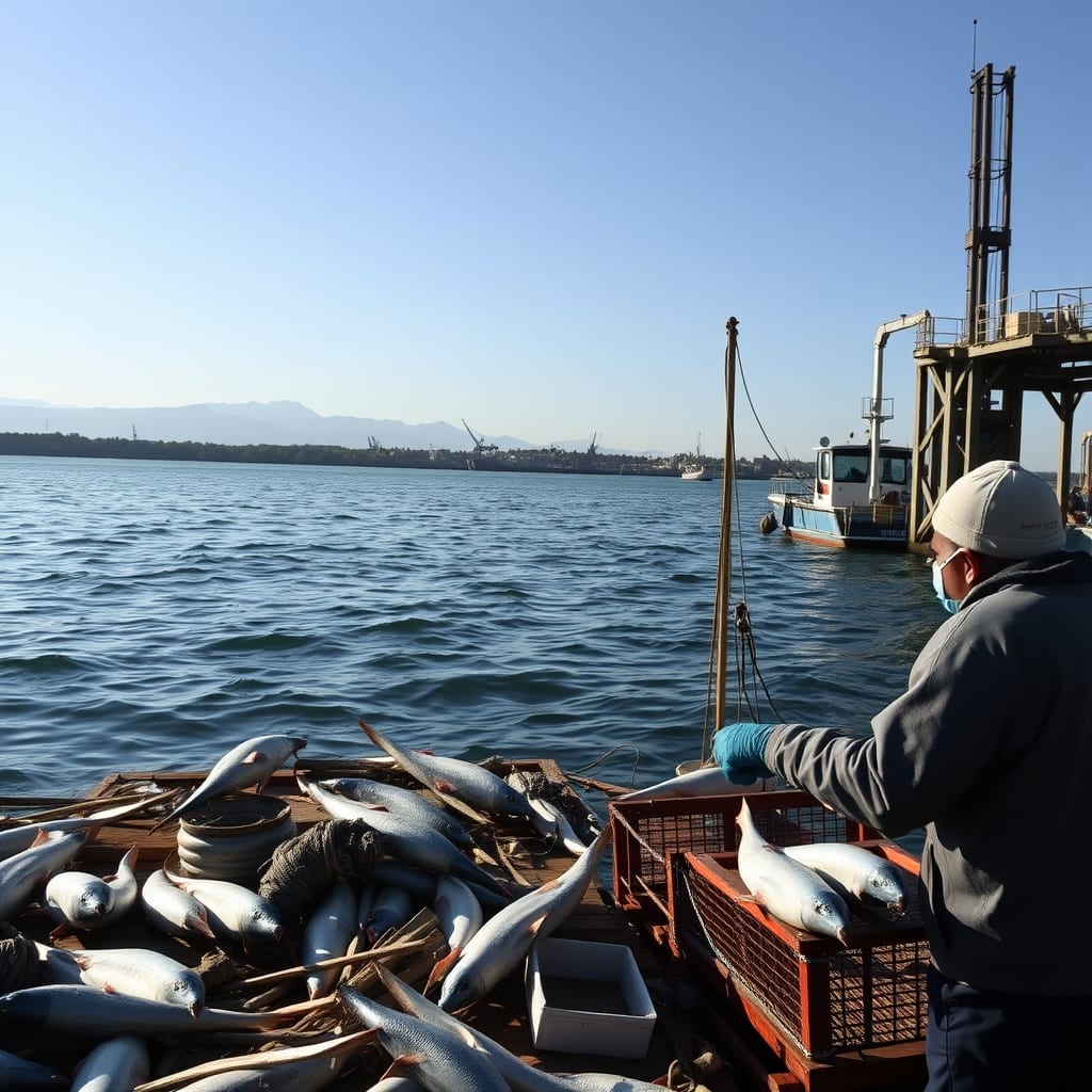 La producción industrial pesquera subió 232,6% interanual en junio