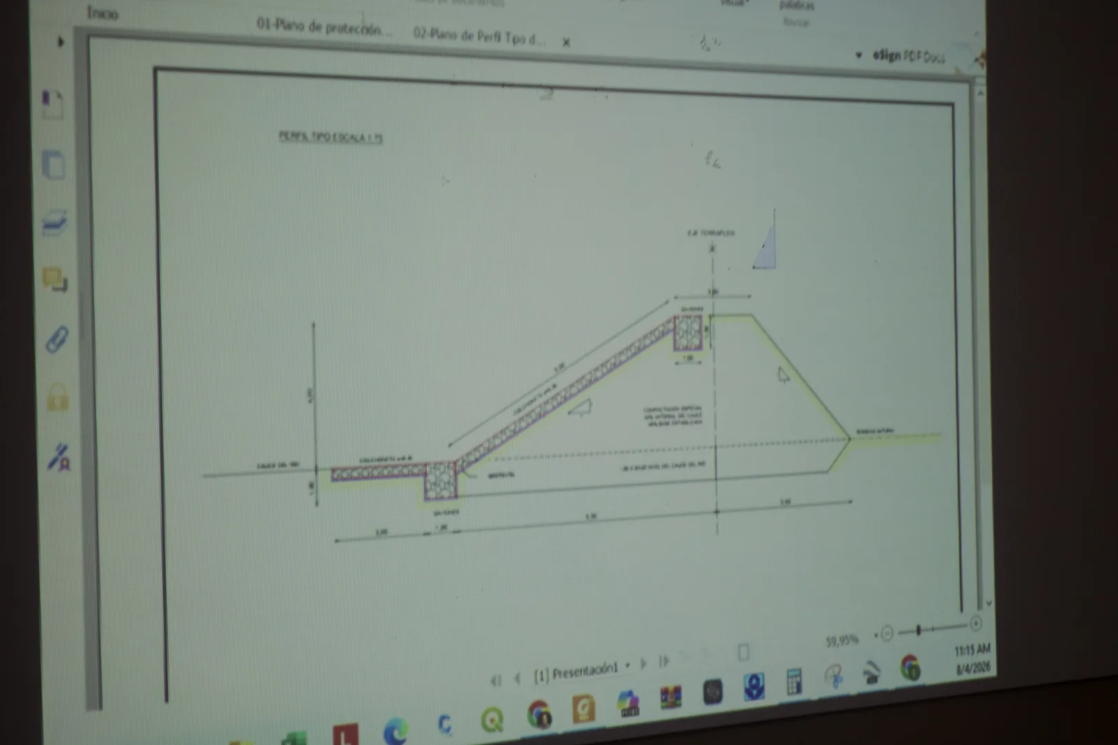 Obra de protección para margen izquierda del río Salí en Banda del Río Salí