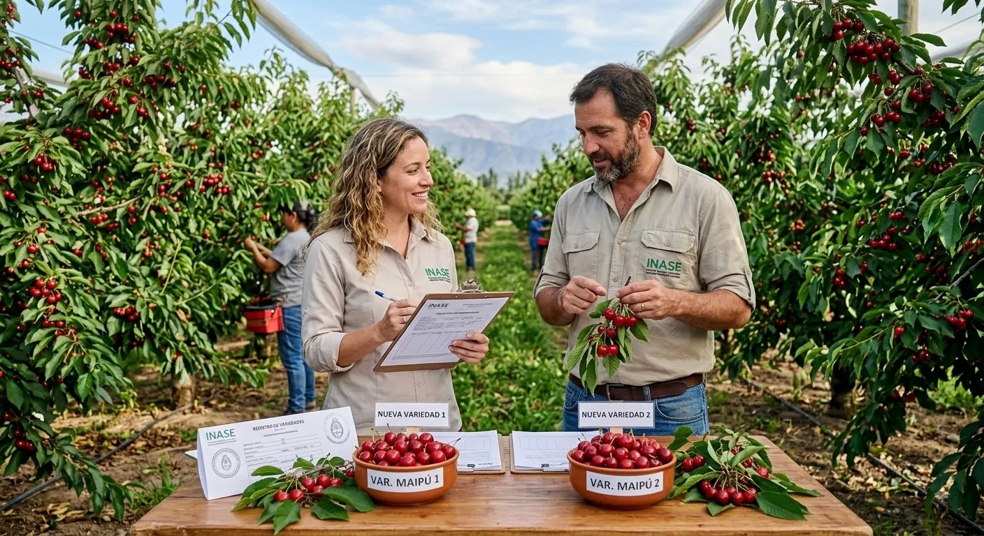 Solicitan inscribir dos nuevas variedades de cerezo en el INASE