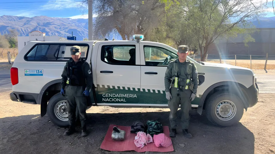 Gendarmería secuestra más de 17 kilos de marihuana en operativos sobre la Ruta 40