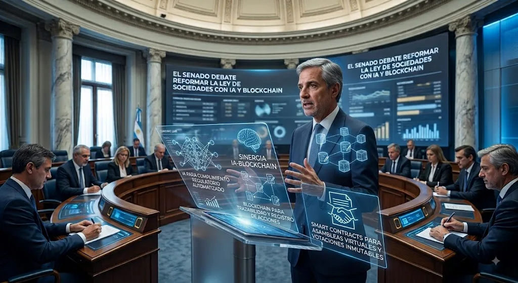 El Senado debate reformar la ley de sociedades con IA y blockchain