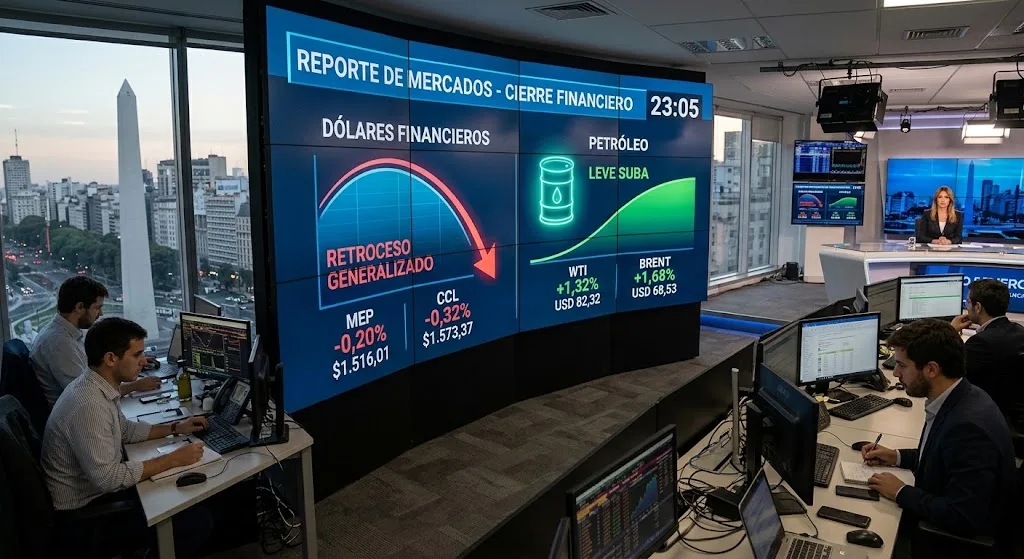 Los dólares financieros cerraron en baja y el petróleo repuntó