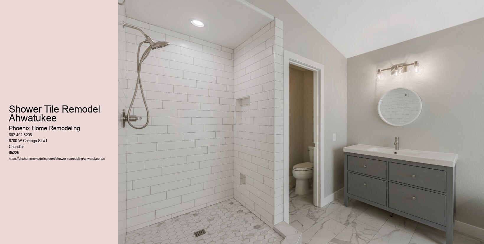 Shower Tile Remodel Ahwatukee