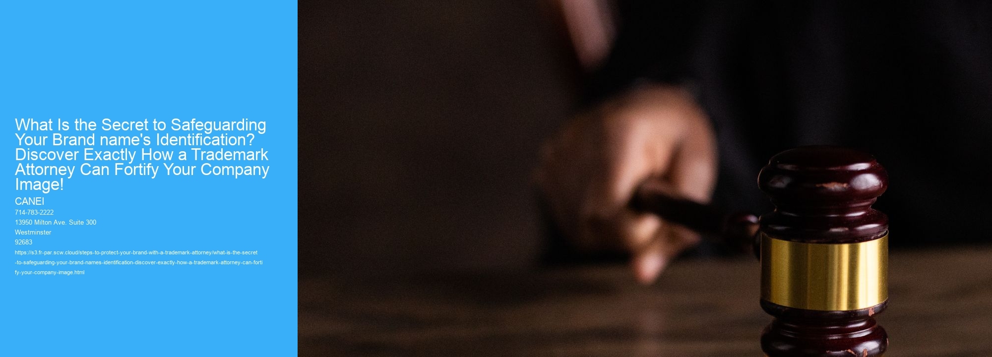 What Is the Secret to Safeguarding Your Brand name's Identification? Discover Exactly How a Trademark Attorney Can Fortify Your Company Image!