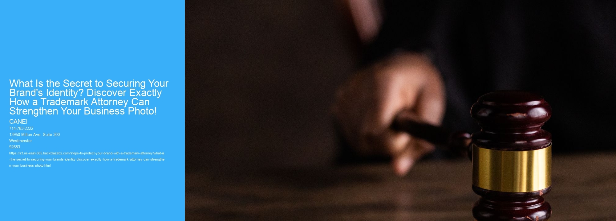 What Is the Secret to Securing Your Brand's Identity? Discover Exactly How a Trademark Attorney Can Strengthen Your Business Photo!