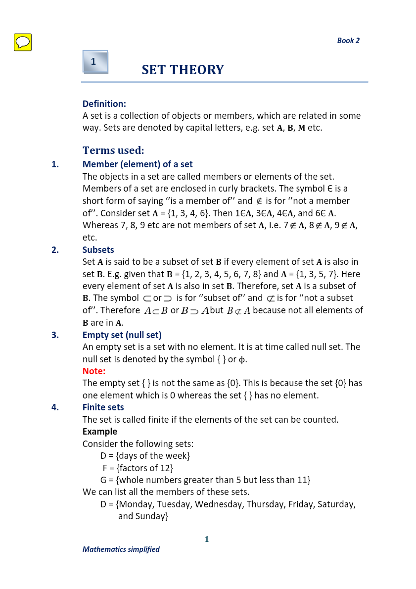 O'LEVEL MATHEMATICS NOTES