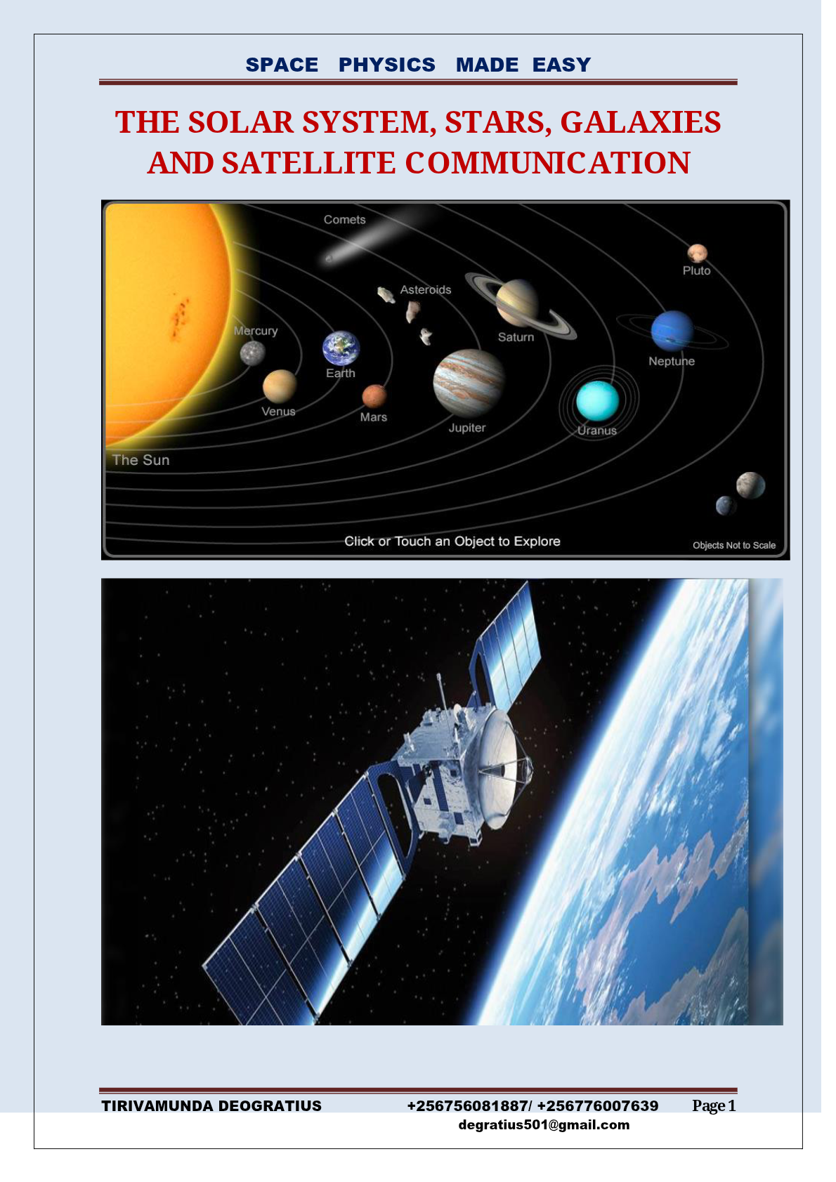 SPACE PHYSICS MADE EASY