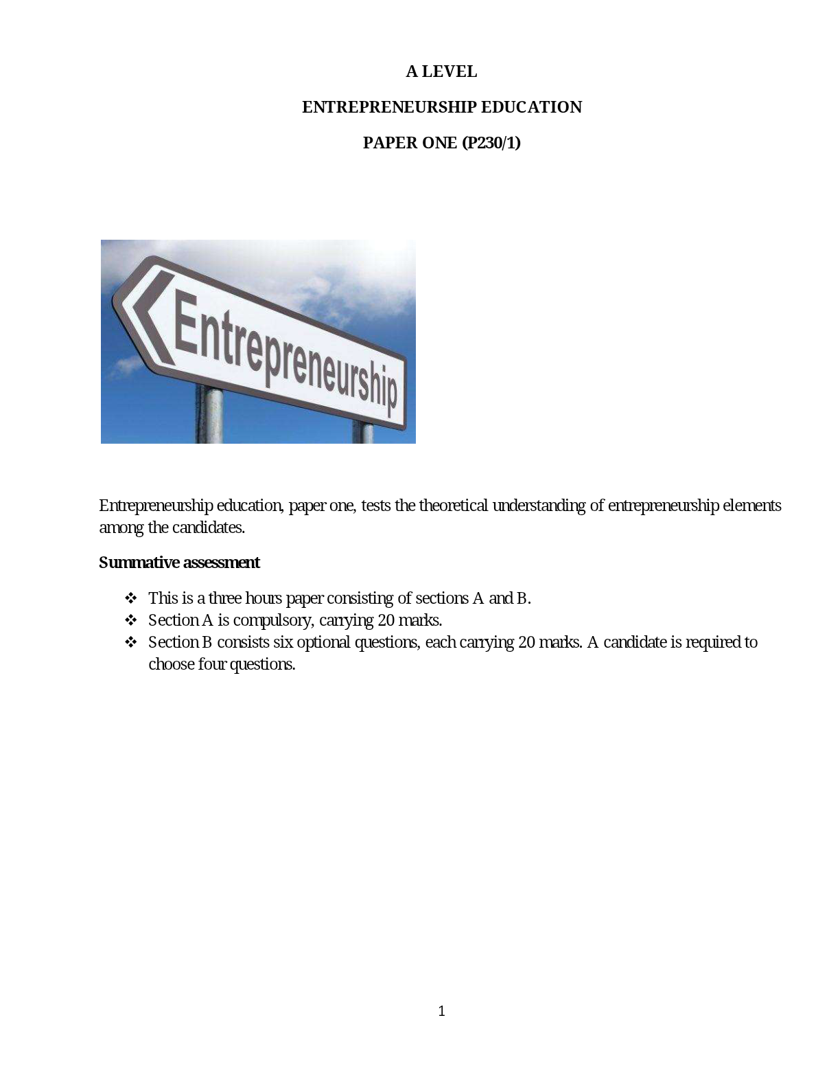 entrepreneurship compiled notes