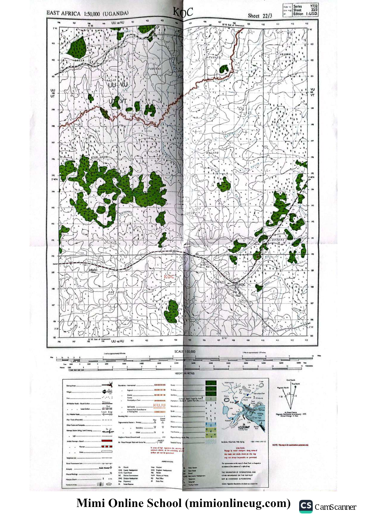 UNEB UCE geography map -2025