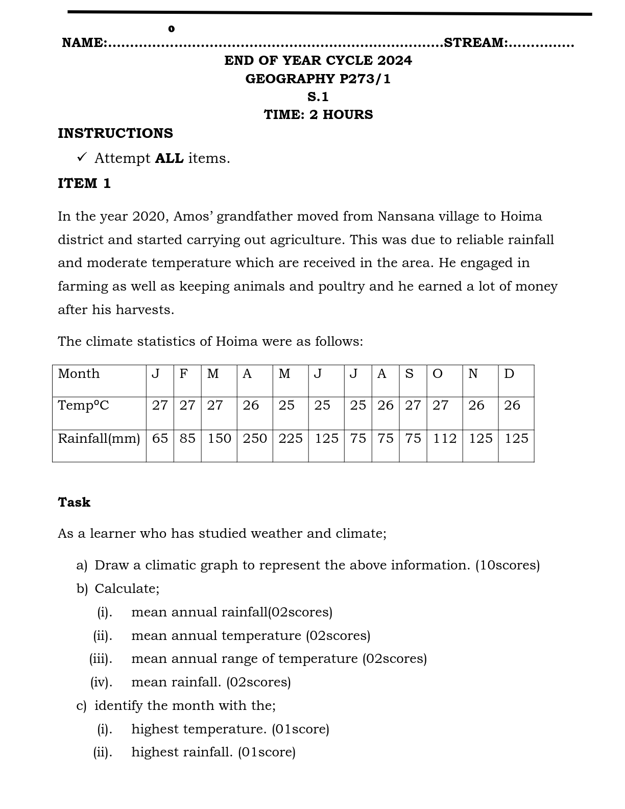 s 1 clever minds college school wamala end of year cycle 2024 geography 1 2024