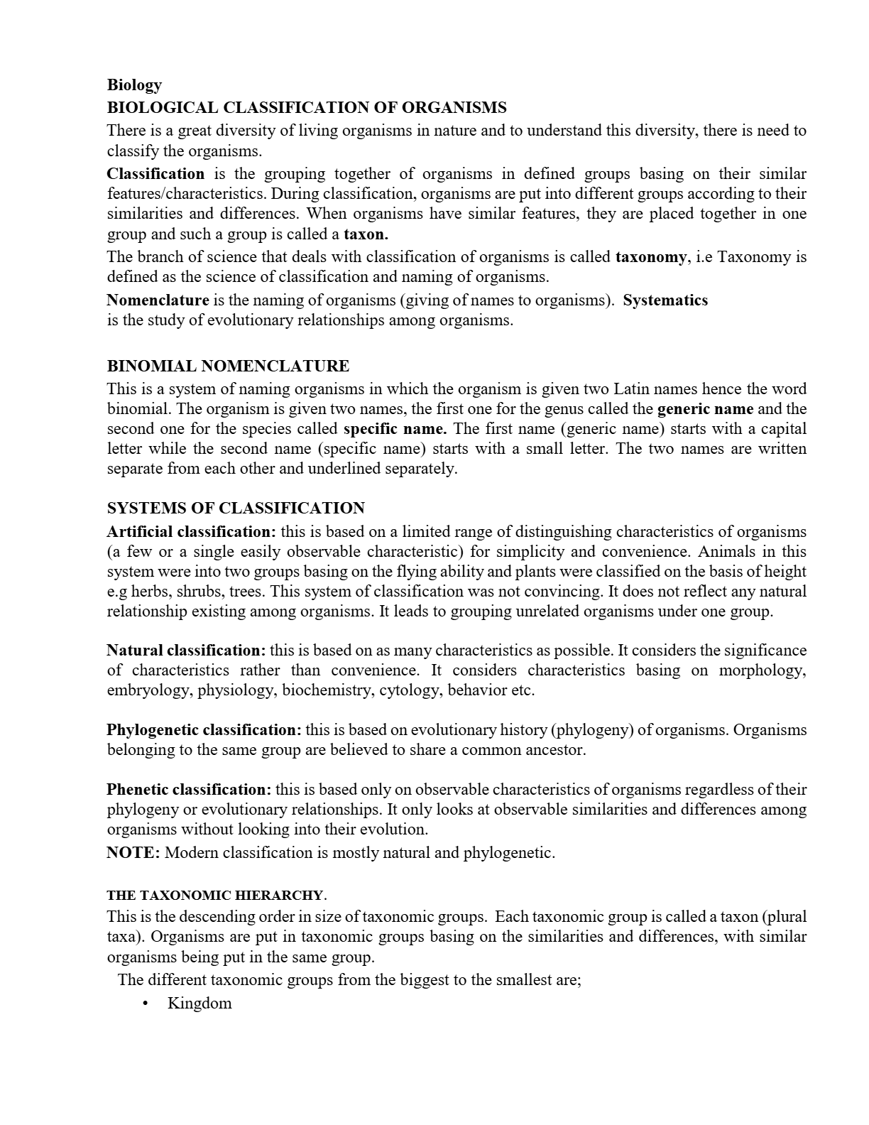 S5 SIC NOTES