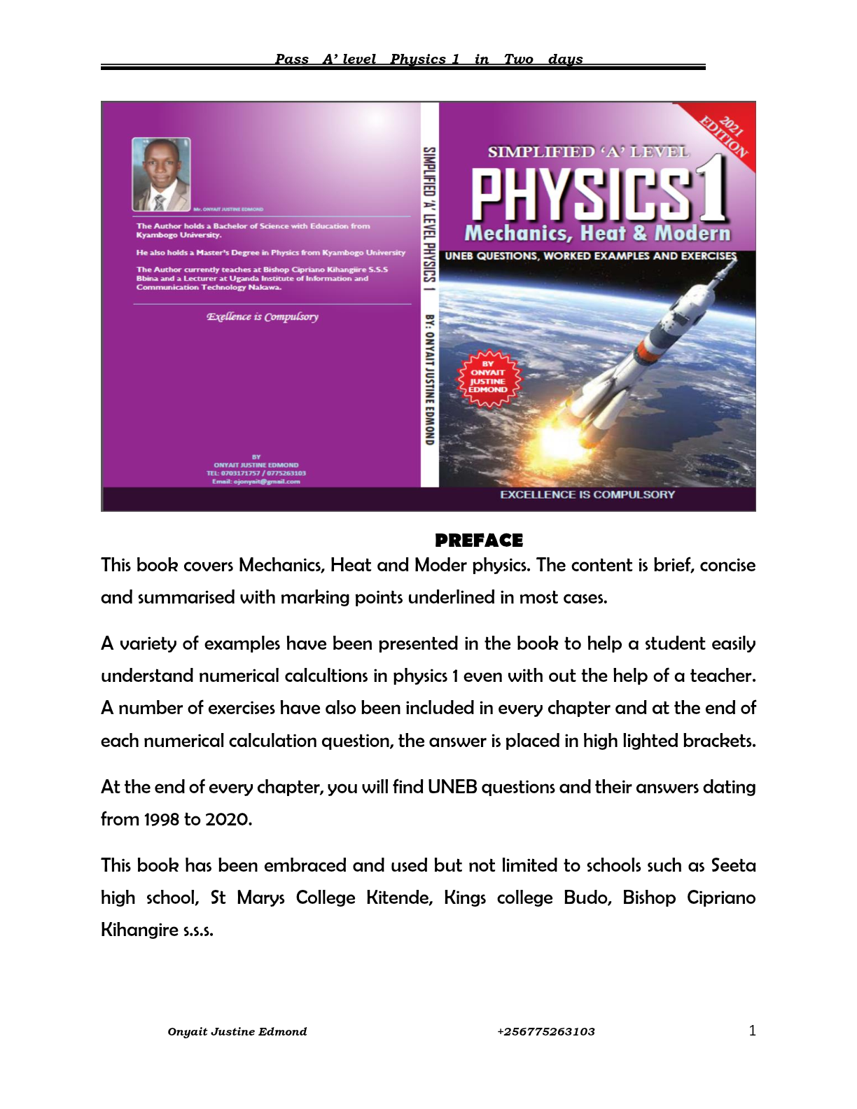 physics paper one onyait