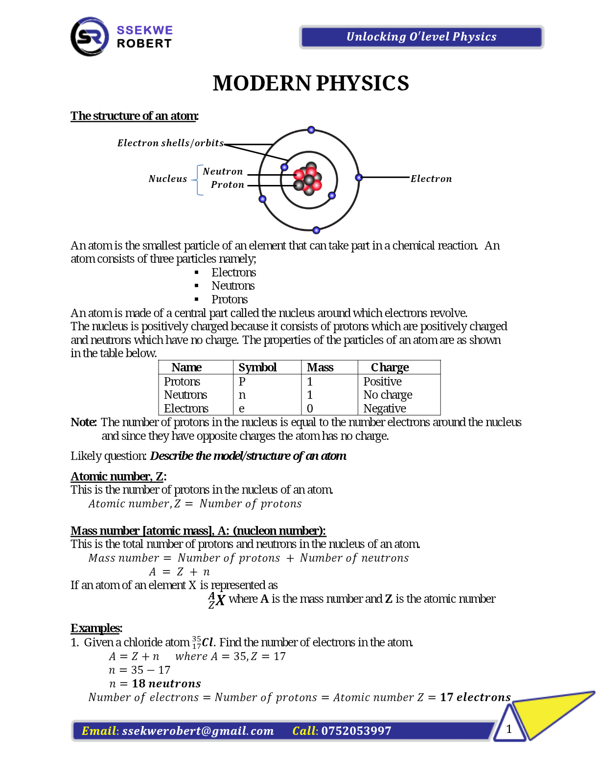MODERN PHYSICS-ssekwe