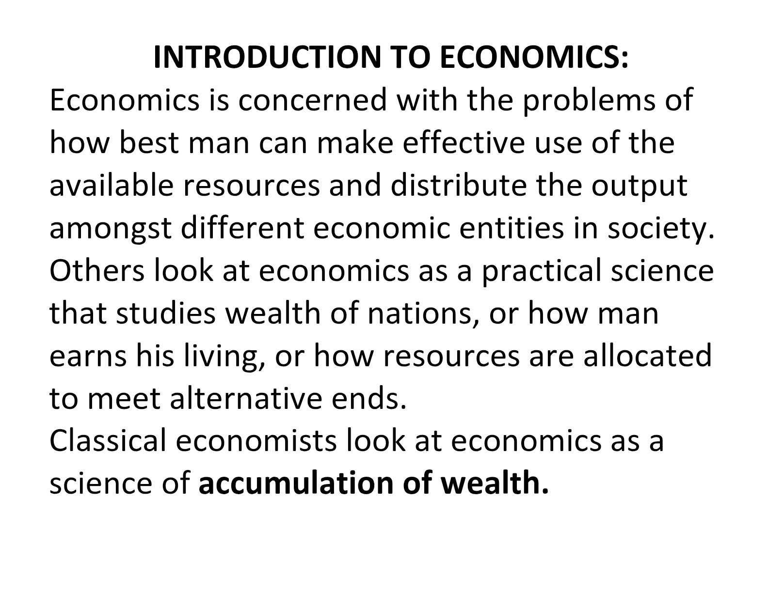 Complete A level Economics Notes