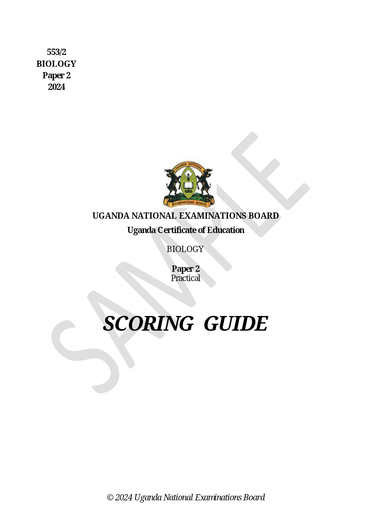 BIOLOGY PRACTICAL GUIDE