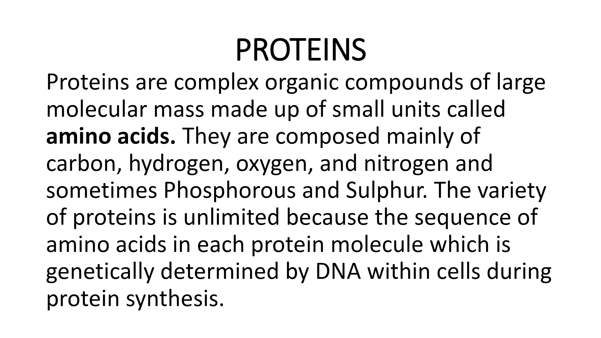 Proteins