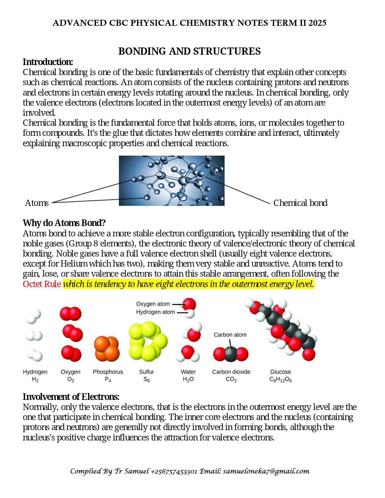 S5 TERM 2 PHYSICAL CHEMISTRY NOTES 2025