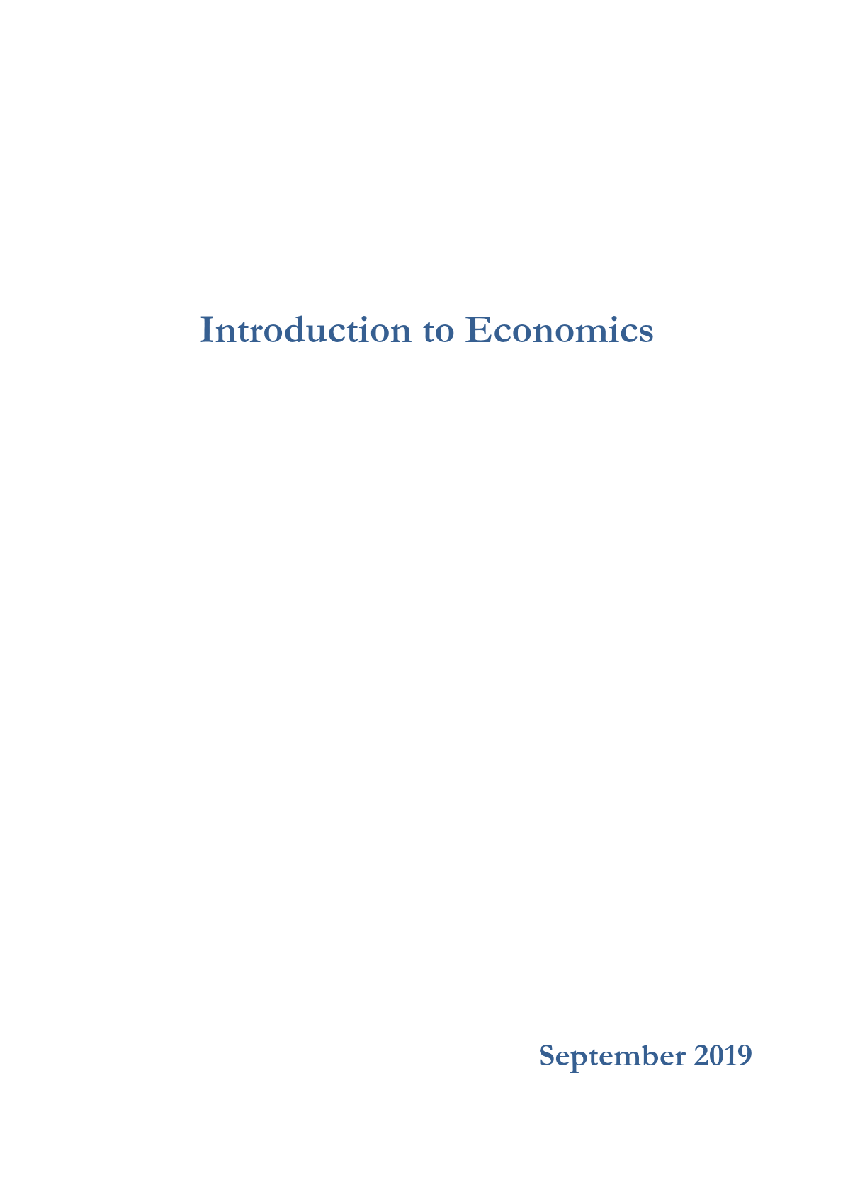 Economics