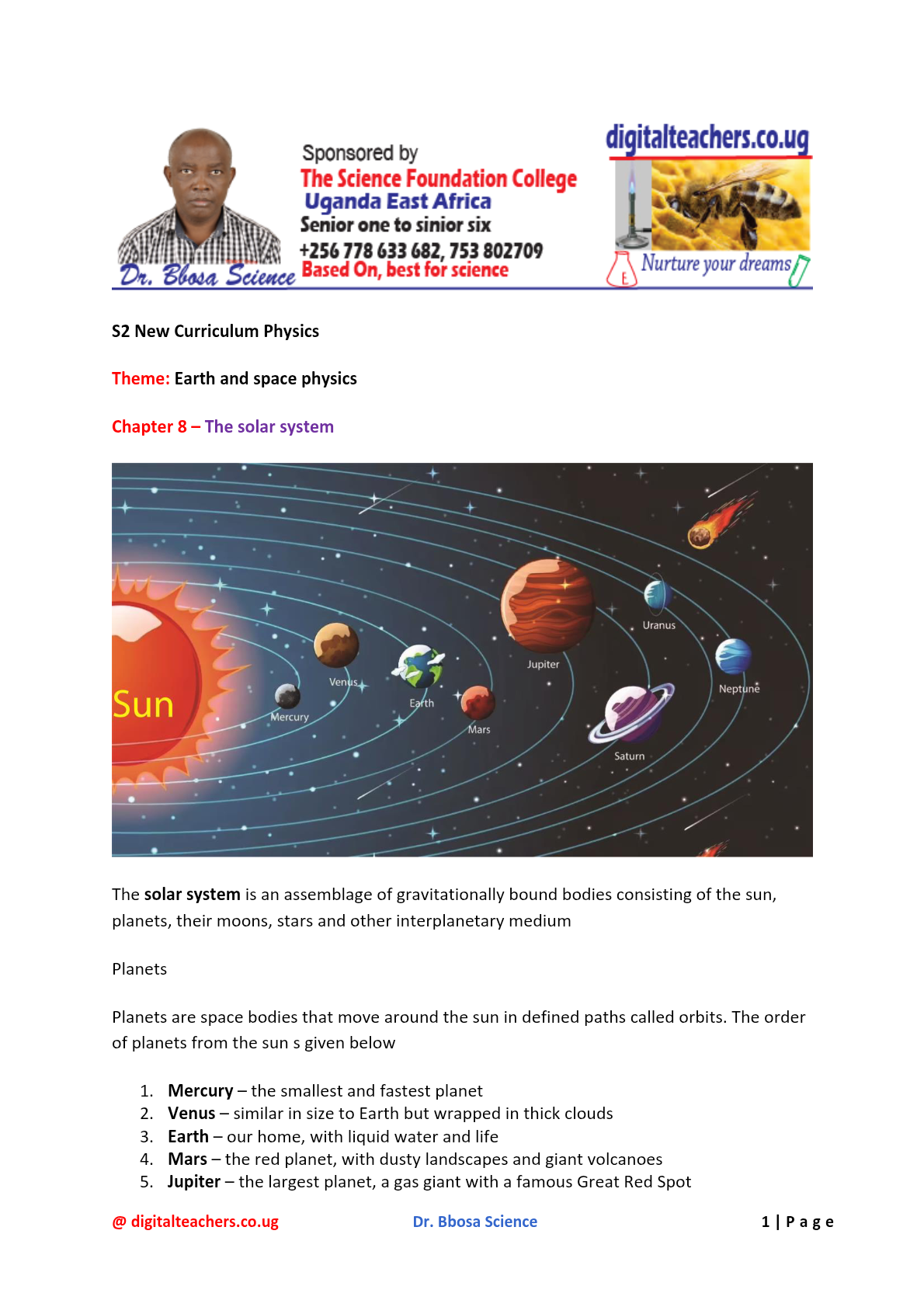 Nlsc solar system