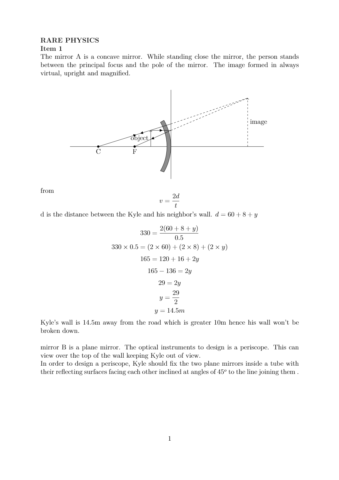 UCE sample physics paper