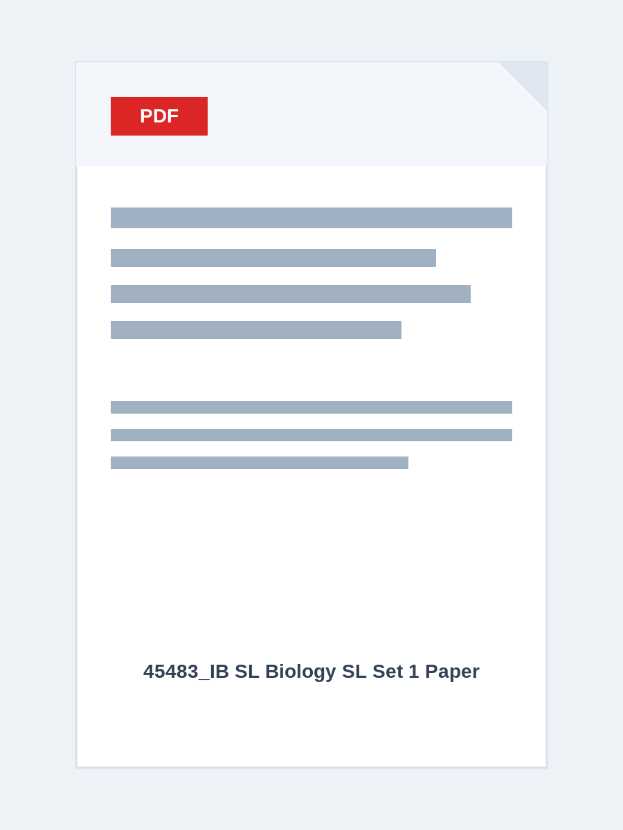 45483_IB SL Biology SL Set 1 Paper 1A QP updated