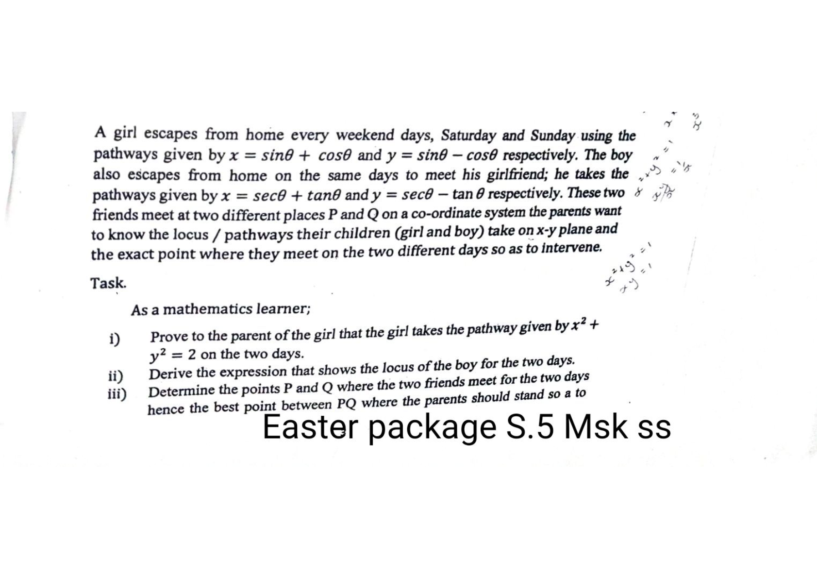 Pure math algebra