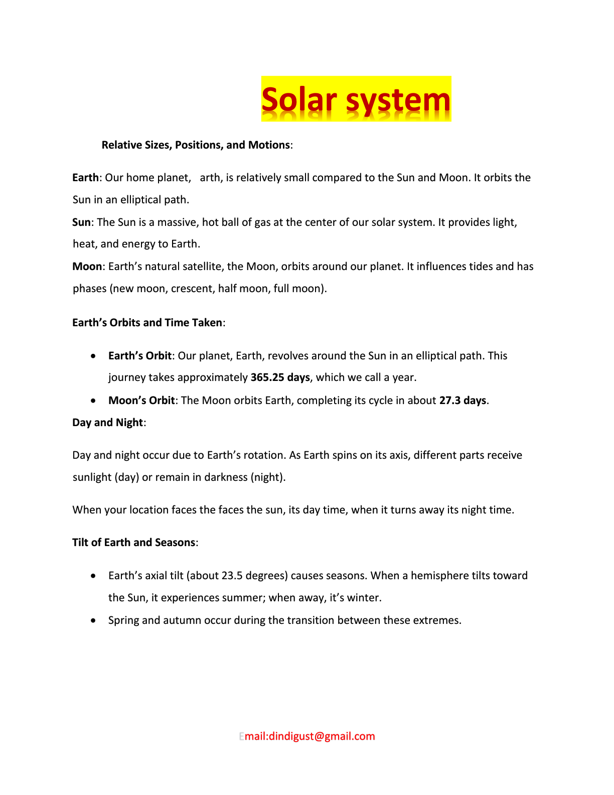 solar and space physics