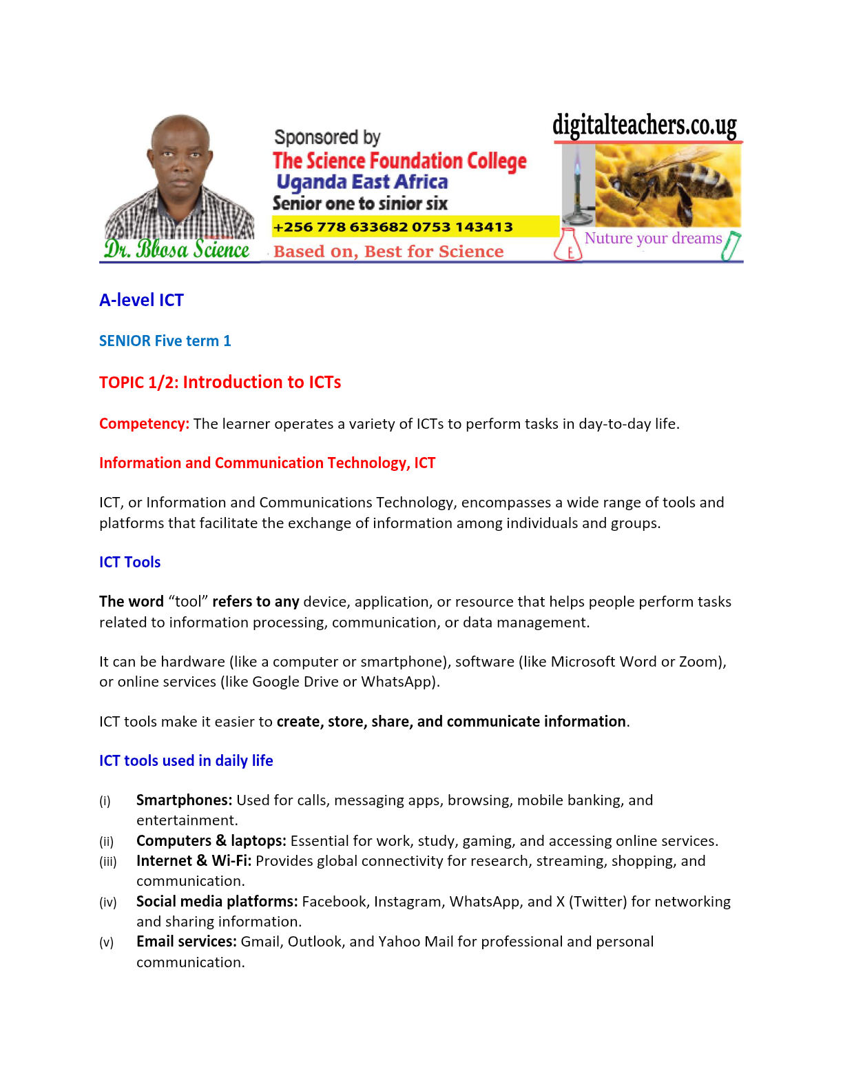 Ict level
