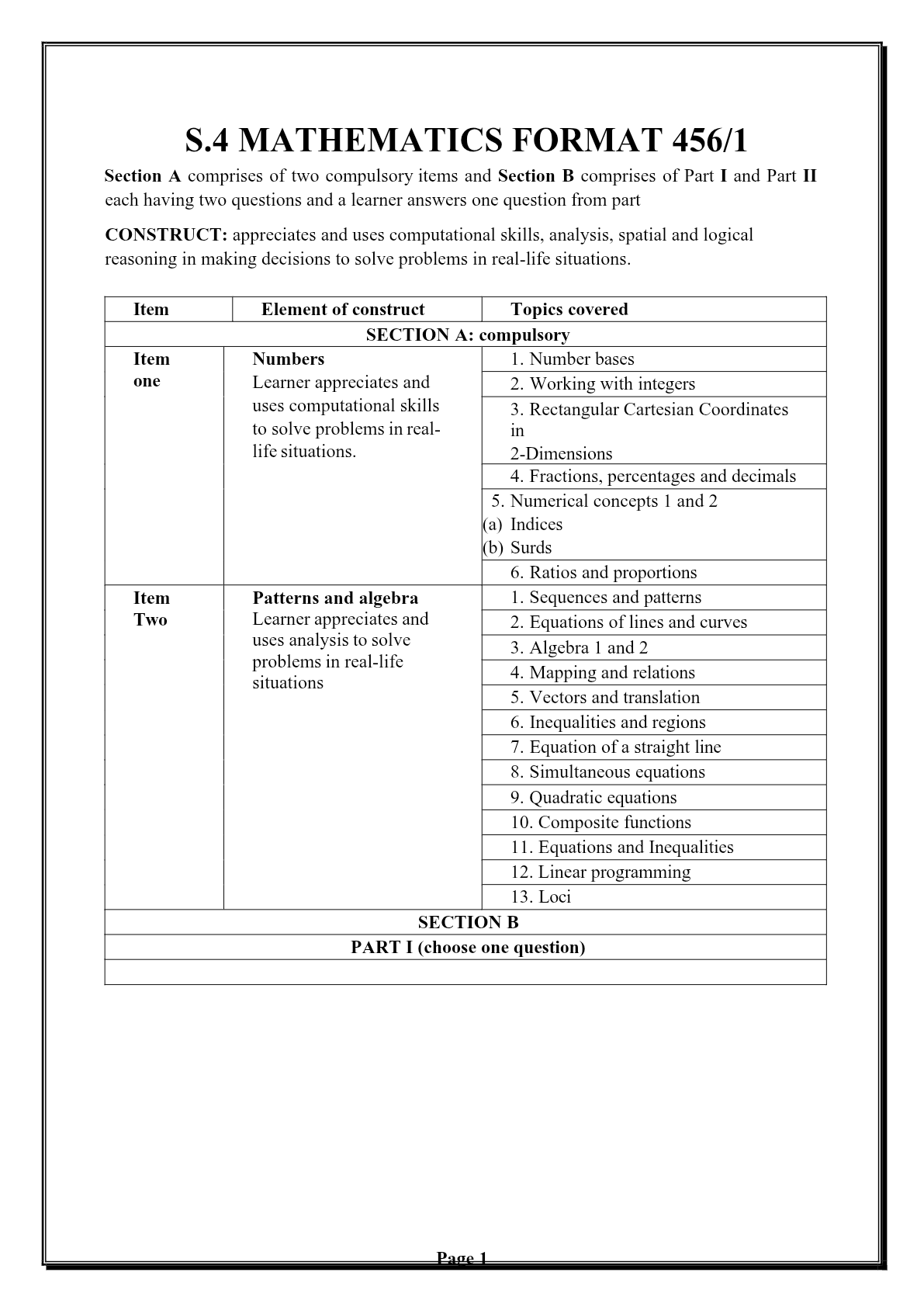 456 MATH ITEM BANK SAMPLE PDF