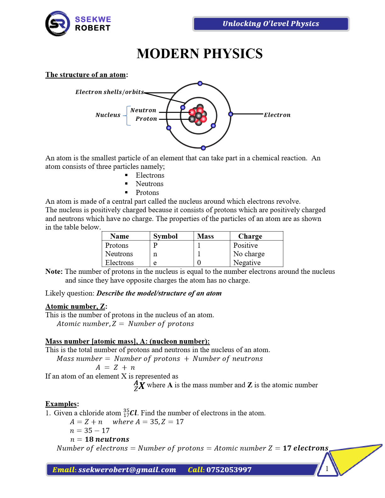 modern physics senior 4