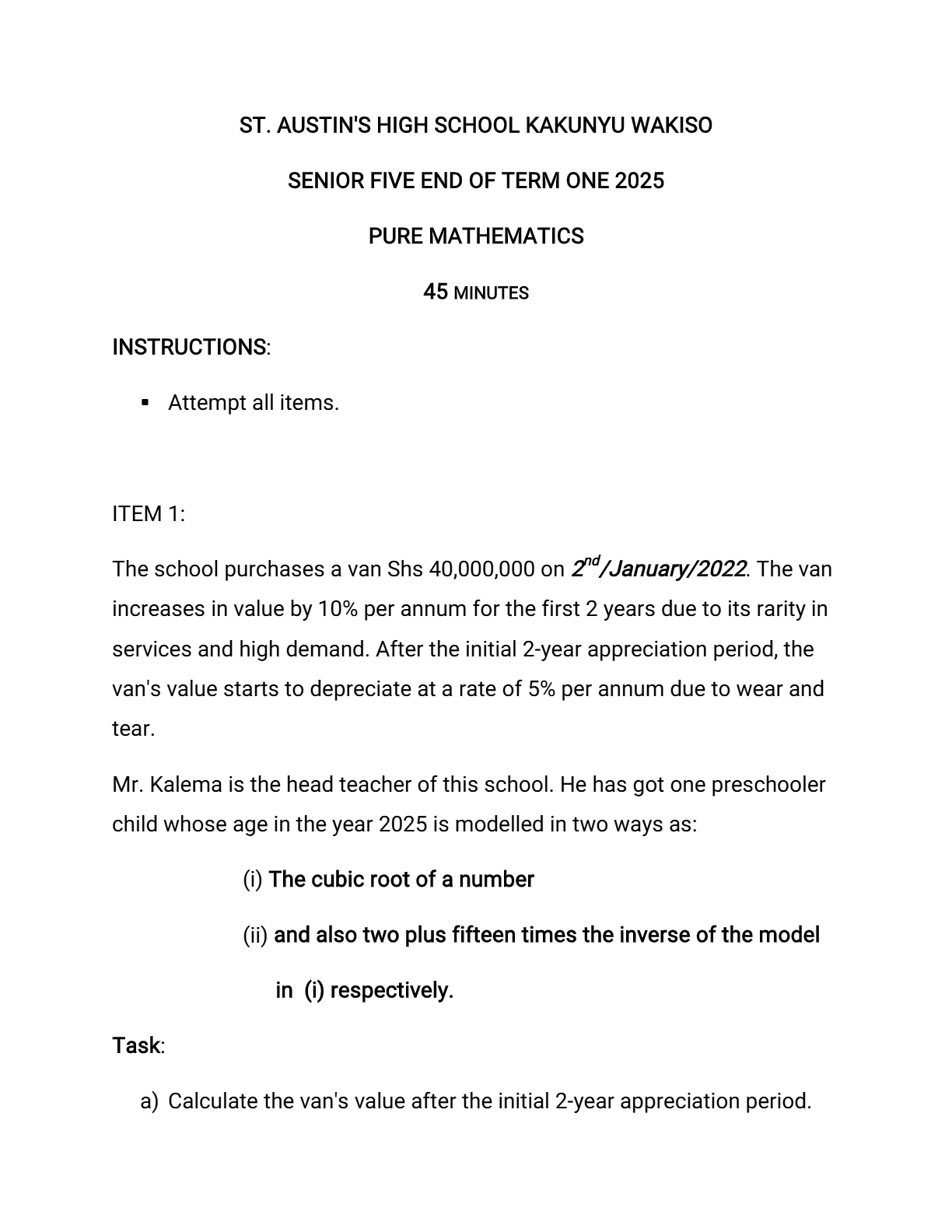 MATHEMATICS WORK