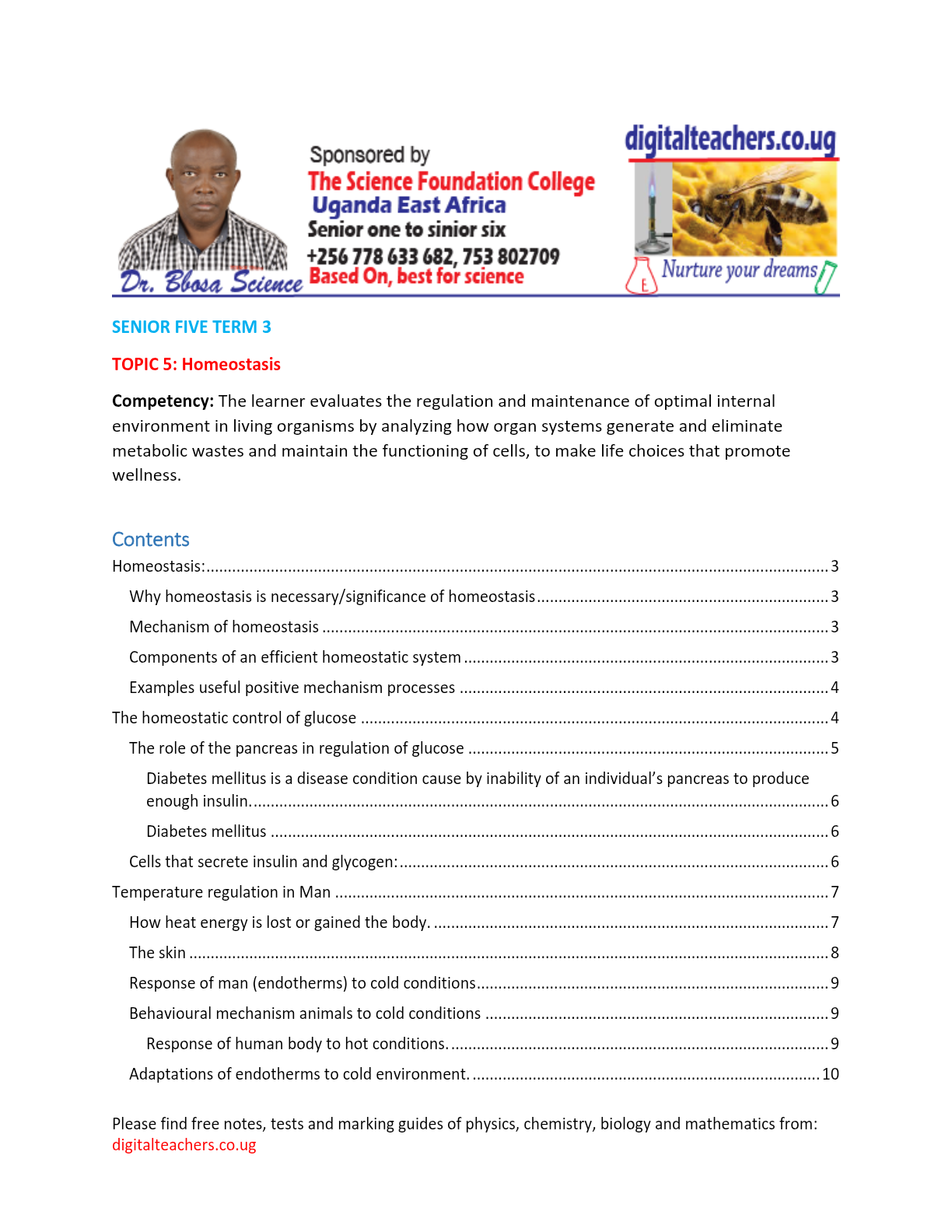 A-Level-New-curriculum-biology-SV-topic-5-Homeostasis